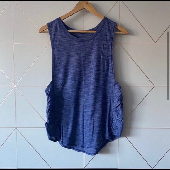 Lululemon Var-City Muscle Tank Heathered Hero Blue - Picture 1 of 5